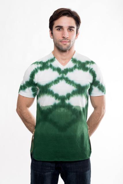 Enrize Long T-Shirt Tye Dye with side zipper - Enrize Clothing