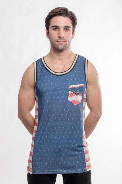 American Flag Men's Tank Top - Enrize Clothing