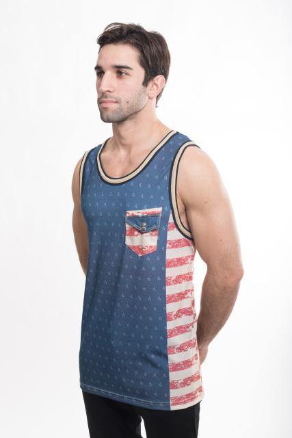 American Flag Men's Tank Top - Enrize Clothing