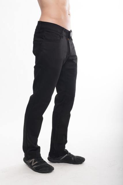 Enrize Men Black Cotton Rayon Relax Fit Jeans - Enrize Clothing
